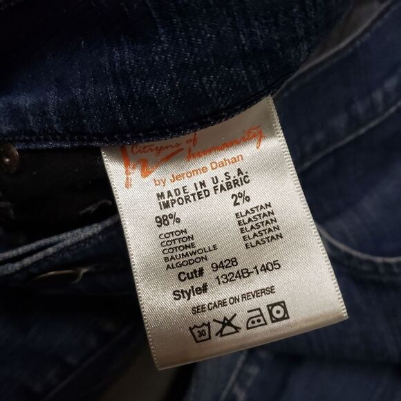 Citizens of Humanity Jeans Phantom Cropped Skinny Leg Size 29 - Picture 9 of 15